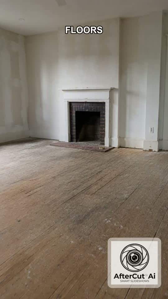 Interior room during remodeling