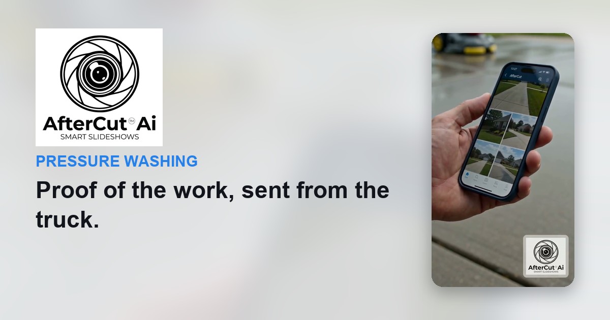 Pressure washing share card
